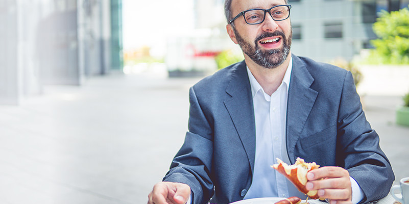 Ma pause djeuner : je mange sur le pouce 