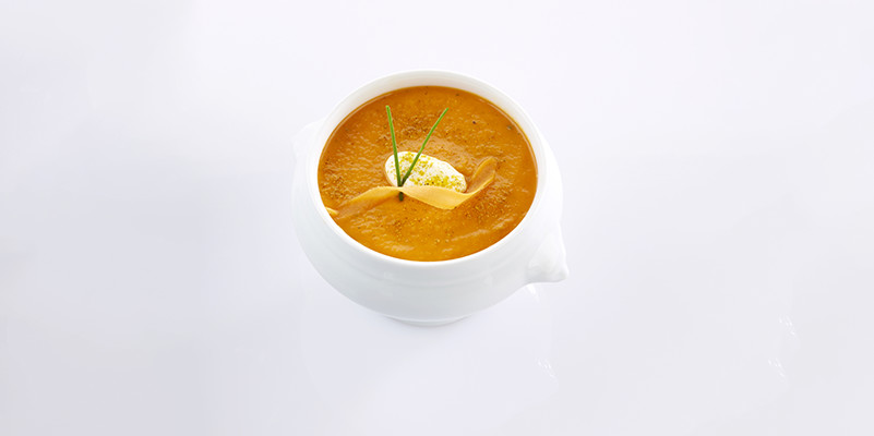 Potage de potimarron au curry